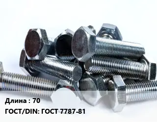 Болт 70 ГОСТ 7787-81